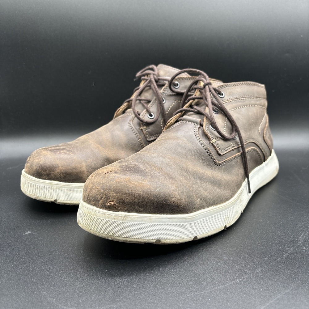 Red Wing Shoes Cross Lite 6719 Men's 10 D Chukka Boot Brown Safety Aluminum Toe
